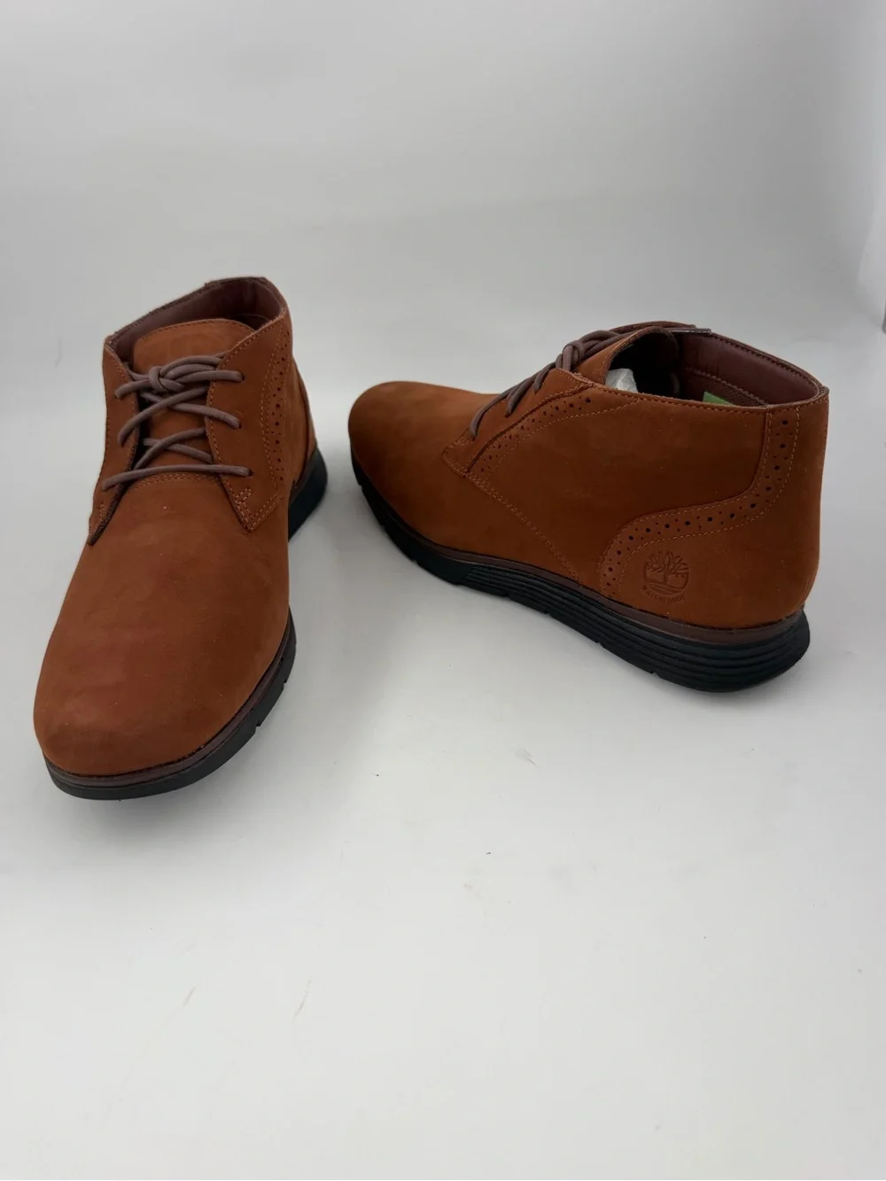 Timberland Mens Franklin Park - SZ 7- Brown Waterproof Suede Chukka Boots Shoes